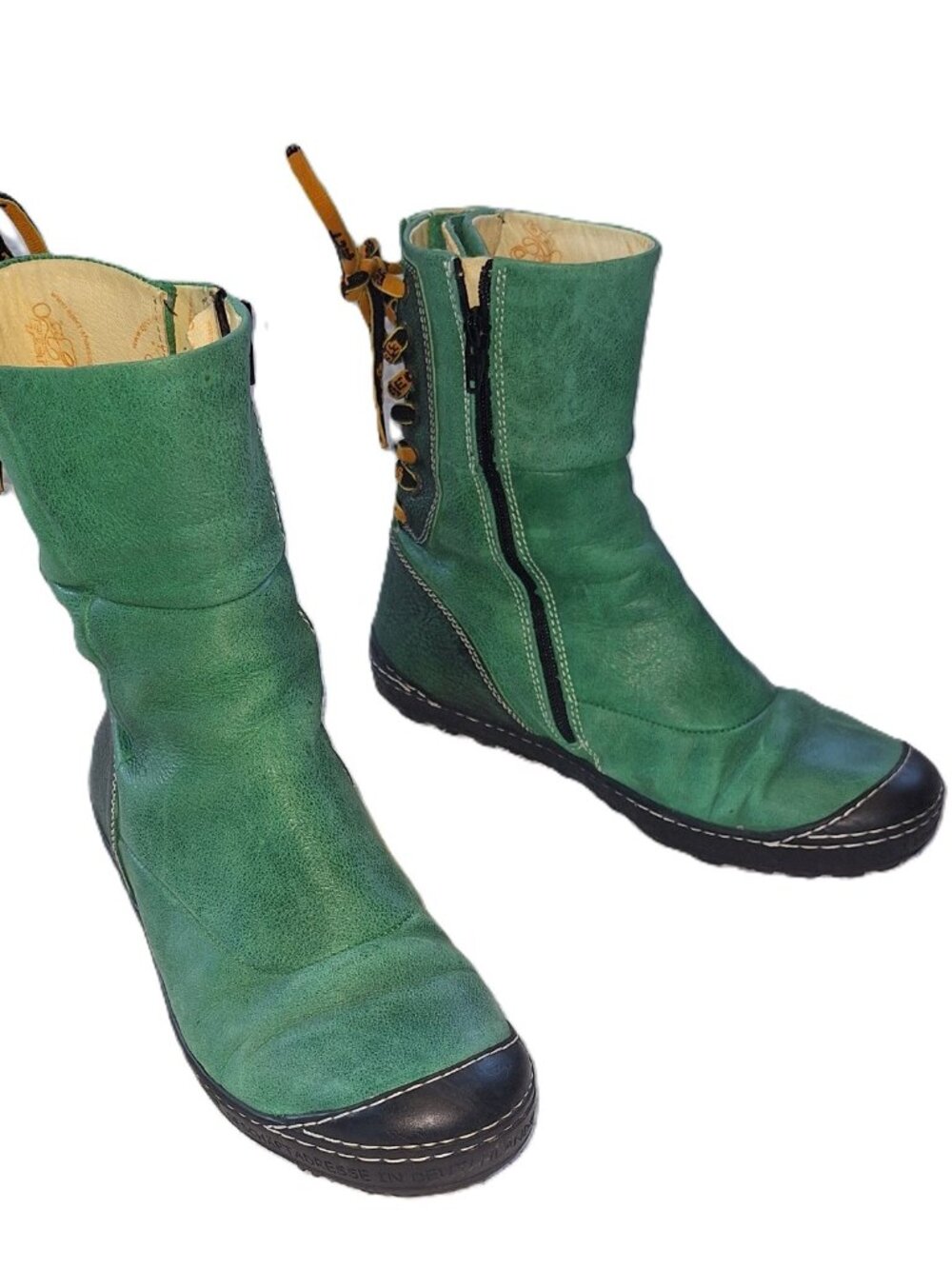 Eject superhero luchador Robin Hood leather boots